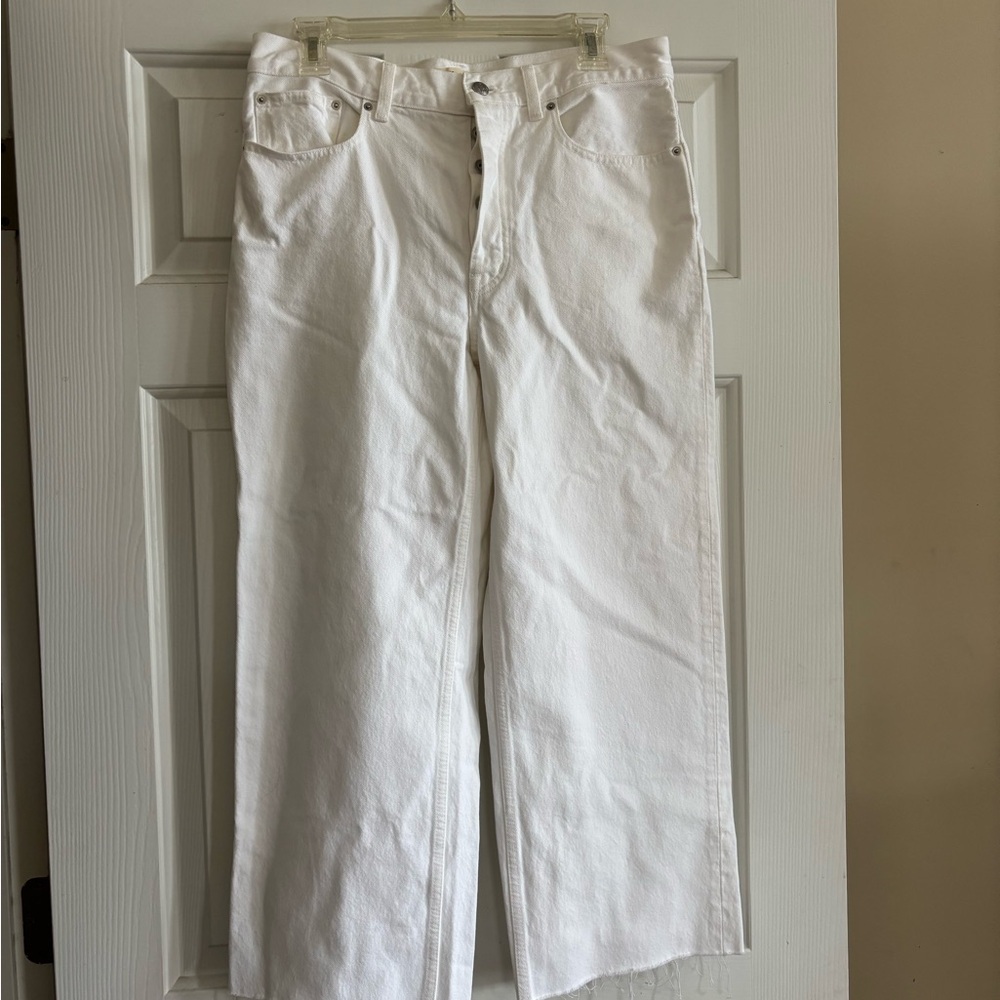 Madewell Low-Slung Baggy Crop Jeans NWOT - Picture 2 of 8